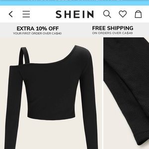 *Shein Asymmetrical Crop top